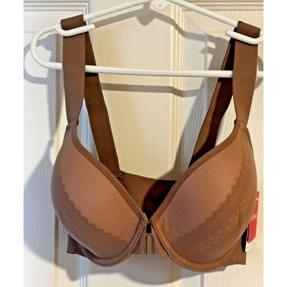 SPANX Bra-llelujah! Illusion Lace Full Coverage Bra Cafe Au Lait Size 32D NWT